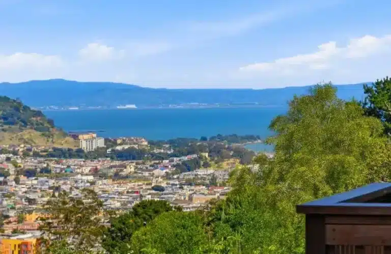 Modern residential homes and local neighborhood streetscapes in San Francisco CA zip code 94112. This view is from 77 Lapham Way San Francisco CA Home For Sale Ocean Views already sold but more 94112 real estate options are available