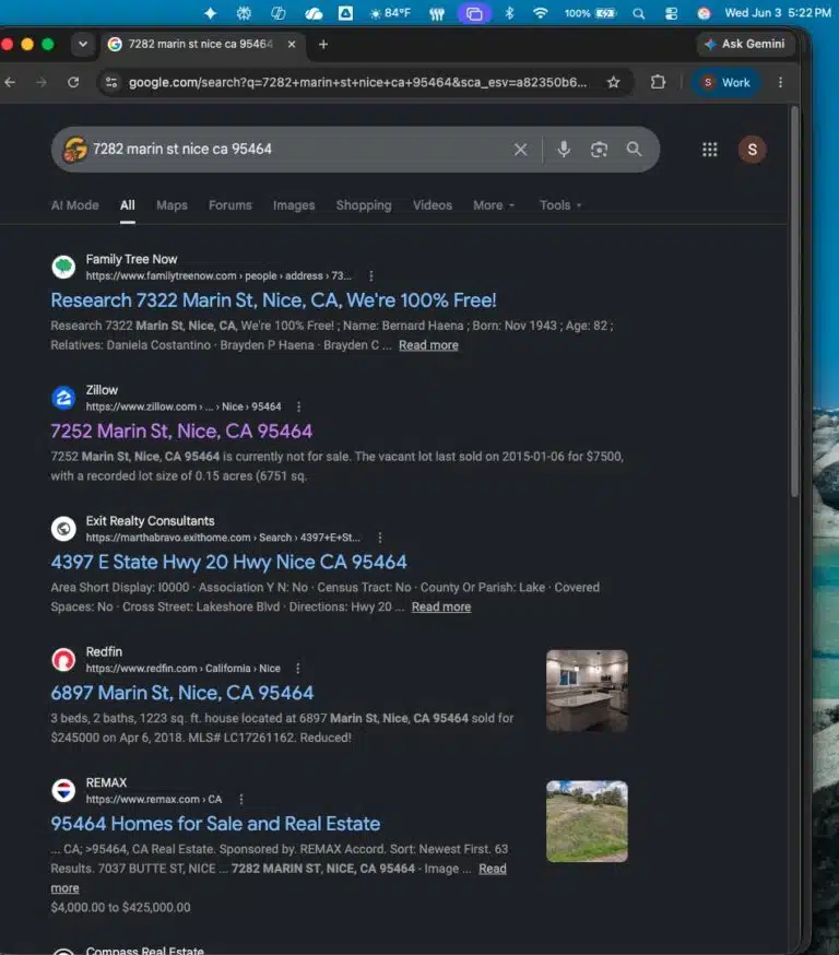 Google Lies with Zillow and Other