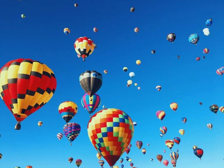 Albuquerque Real Estate shows the hot air balloon festival